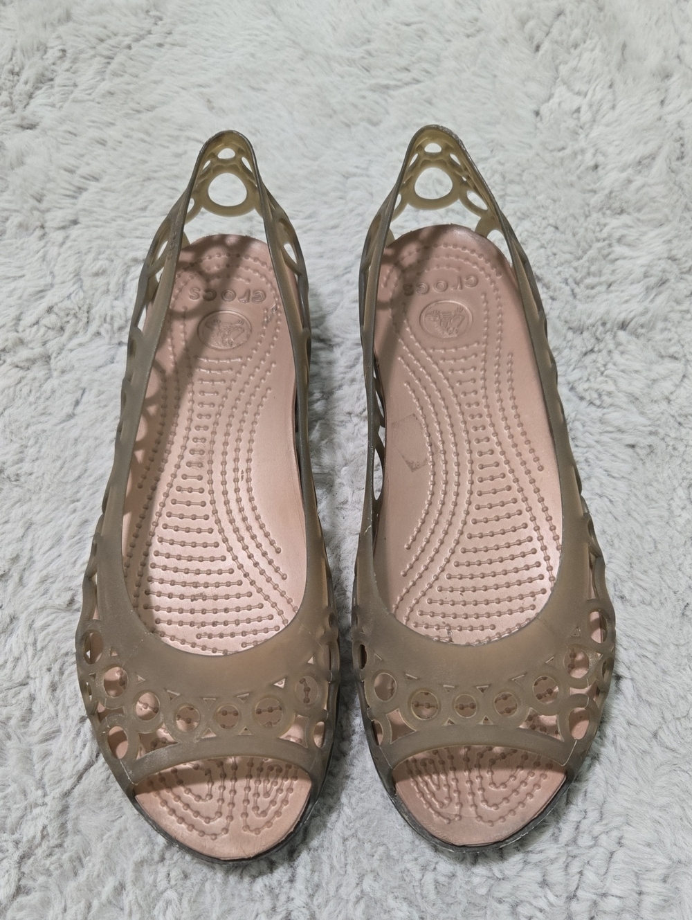 Crocs Adrina Flat jelly open toe size 8